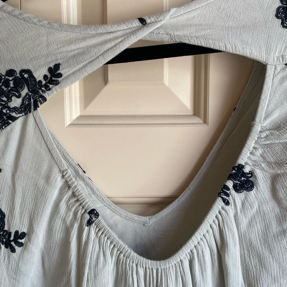 Free People Emma Austin Agave Embroidered Tunic Swing Dress M - Picture 6 of 11